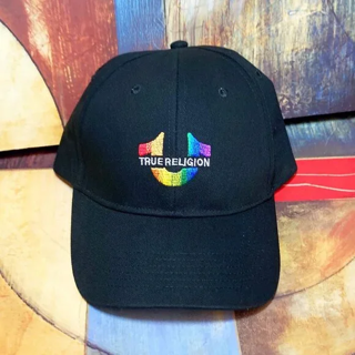 TRUE RELIGION HAT ADULT ONE SIZE ADJUSTABLE SNAP BACK RAINBOW PRIDE EMBROIDERED