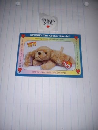 Ty Beanie Baby Card