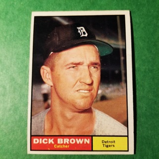 1961 - TOPPS BASEBALL CARD NO. 192 - DICK BROWN - TIGERS