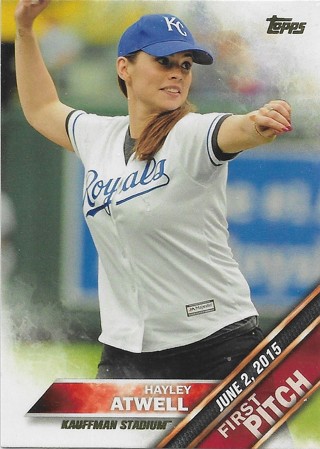 2016 Topps First Pitch #FP14 Hayley Atwell Kansas City Royals