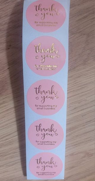 20 Thank You Stickers