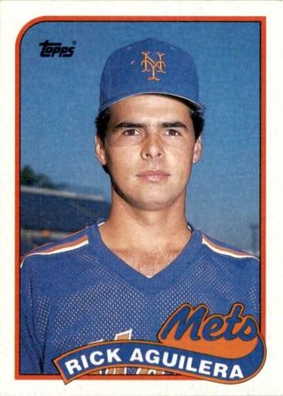 Rick Aguilera 1989 Topps New York Mets