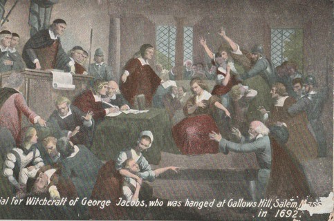 Vintage Unused Postcard: d: Witchcraft Trial, Gallows Hill, Salem, MA