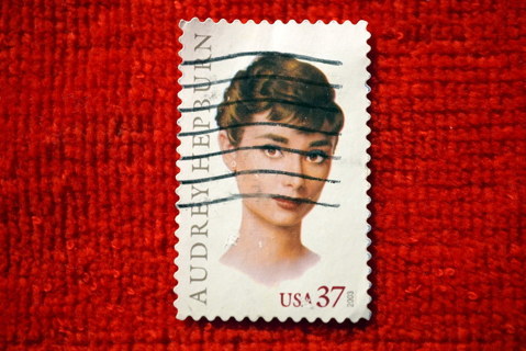  Scotts #3786 2003 37c "Audrey Hepburn" U.S. Postage Stamp. 