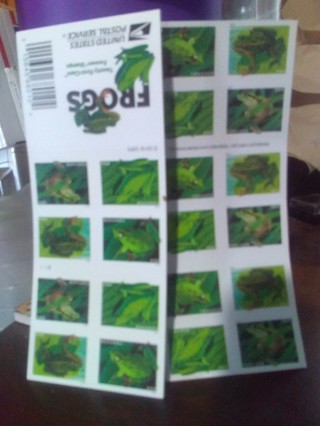 40 Brand New Frogs Forever Stamps