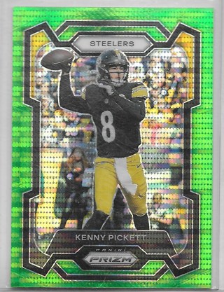 Kenny Pickett 2023 Prizm Prizms Neon Green Pulsar #249