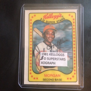 1981 Kellogg’s Joe Morgan #22