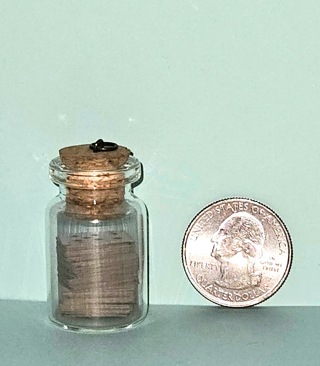 Tiny Deck of Cards in a Bottle