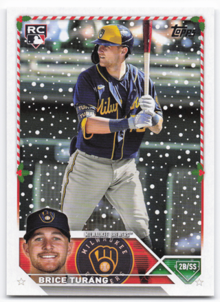 2023 TOPPS HOLIDAY BRICE TURANG ROOKIE CARD