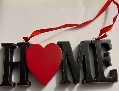 Brand New: H❤️ME Holiday Decoration Plaque. Use as An Ornament, a Gift or Part of Your Decor‼️