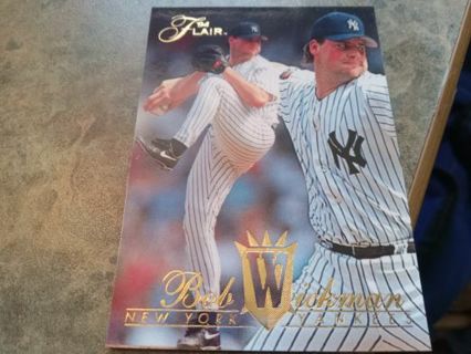 1994 FLAIR BOB WICKMAN NEW YORK YANKEES BASEBALL CARD# 325