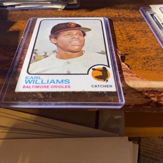 1973 topps Earl williams baseball card 