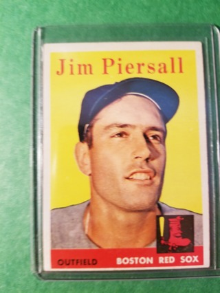  1958 - TOPPS NRMT MINT BASEBALL - CARD NO. 280 - JIM PIERSALL - RED SOX