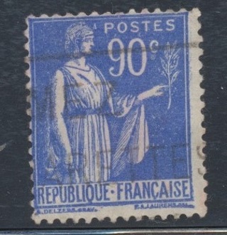 France:  1932, Peace Allegory, Used, Scott # FR-279 - FRA-7400a