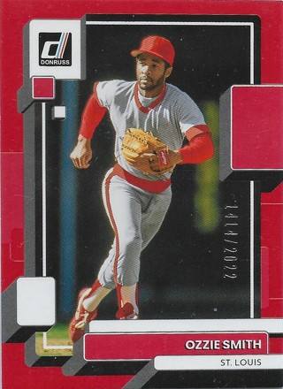  2022 Donruss Red #163 Ozzie Smith St. Louis Cardinals 1414/2022