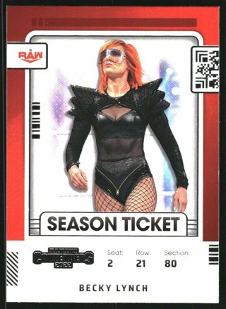 2022 Panini WWE Chronicles Becky Lynch Contenders Card #103