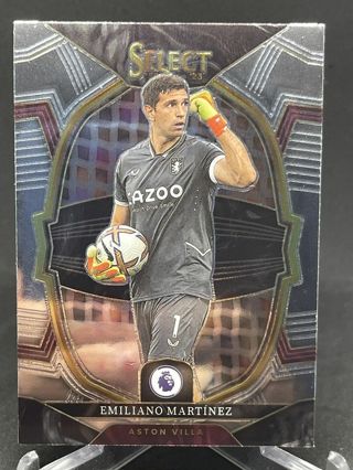 2022-23 Panini Select Premier League Terrace Emiliano Martinez #12 Aston Villa Football Card