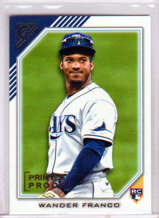 Wander Franco, 2022 Topps Gallery ROOKIE Card #55, Tampa Bay Rays, (L3)