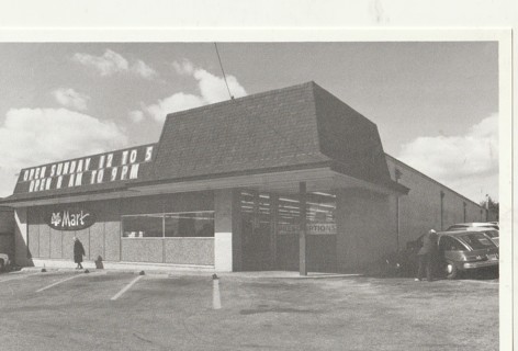 Vintage Unused Postcard: b&w: Y-Mart, Akron