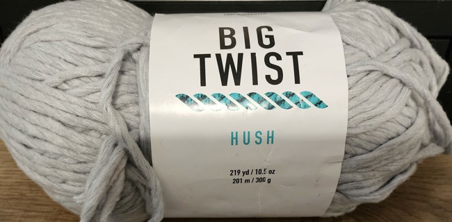 Big Twist Hush Yarn - "Light Grey" 