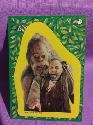 Harry And The Hendersons Trading Card Puzzle/ Sticker #15