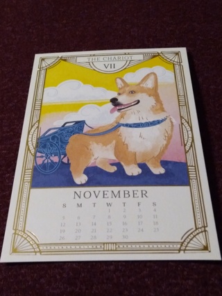 2023 CRITTER TAROT CARD CALENDAR - NOVEMBER/THE CHARIOT VII