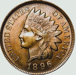 1896 Indian Head Cent, Circulated, Show Off Condition, Excellent, Refundable, Ships FREE  