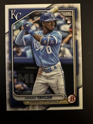 Samad Taylor 2024 Bowman #100 Kansas City Royals