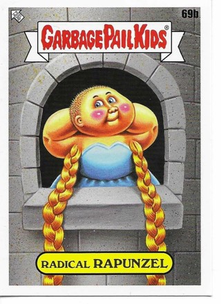 Brand New 2022 Topps Garbage Pail Kids Radical Rapunzel Sticker From the Book Worms Set 