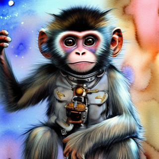 Listia Digital Collectible: [A17] Monkey Art Collection: #002