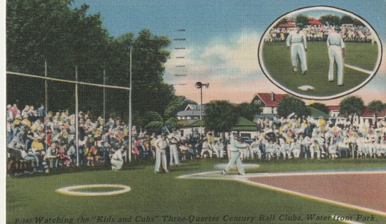 Vintage Used Postcard: 1955 Ball Clubs, St Petersburg, FL