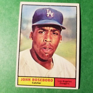 1961 - TOPPS BASEBALL CARD NO. 363 - JOHN ROSEBORO - DODGERS