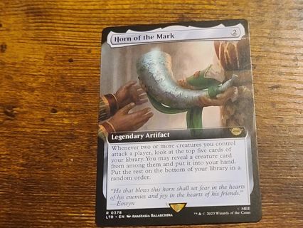 Magic the gathering mtg Horn of the Mark Borderless Lord of the rings