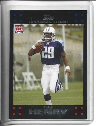 2007 Topps Chris Henry Rookie Card NFL Football Card