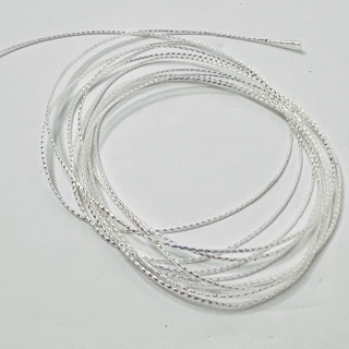 White Iridescent Cord String Trim Twine 