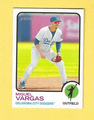 2022 Topps Heritage Miguel Vargas Dodgers Baseball Card