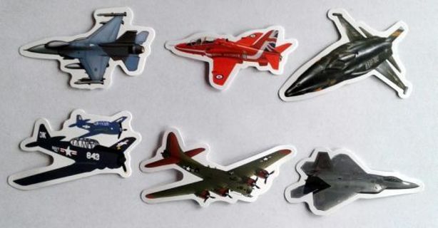 Six Jet/Airplane Stickers #5