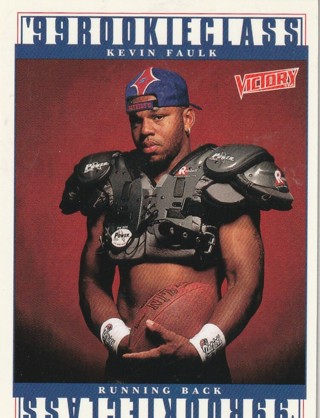 Collectable New England Patriots Football Card: 1999 Kevin Faulk (rookie)