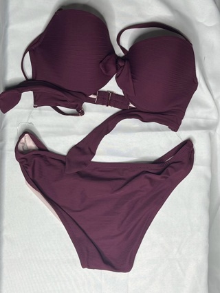 NWOT 2PC Shade & Shore Swimsuit Set Size Top 34D Bottom Large