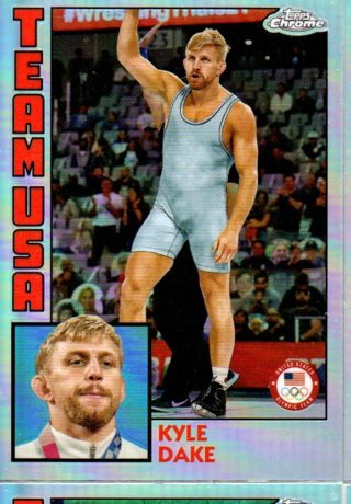 2024 Topps Olympics Chrome Kyle Dake Team USA