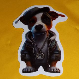 Dog Cute new vinyl sticker no refunds regular mail win 2 or more get bonus