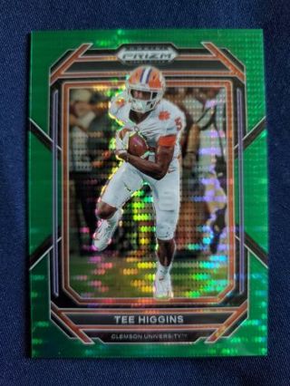 2023 Panini Prizm Draft Picks Green Pulsar Tee Higgins