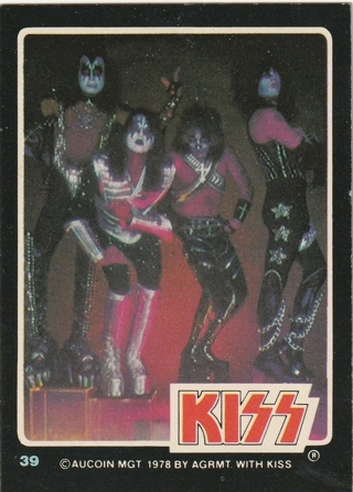 KISS 1978 Aucoin Mgt Card #39