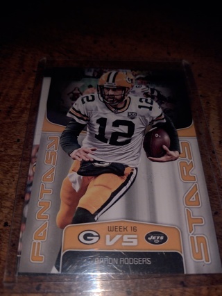 Two card lot  football Aaron Rodgers Packers