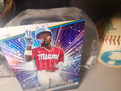 2024 Jazz Chisholm Jr STARS OF THE MLB FOIL Holo Miami 