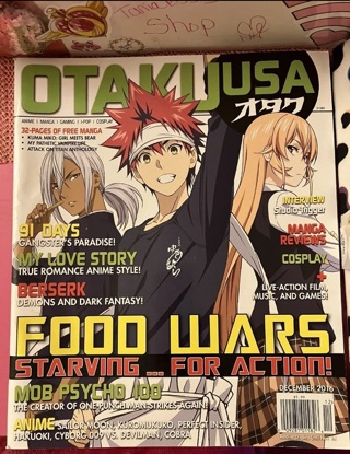 Food Wars manga magazine Otaku