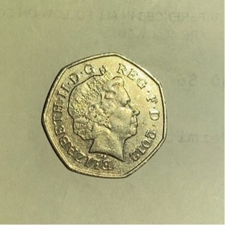 2012 BRITISH 50 PENCE