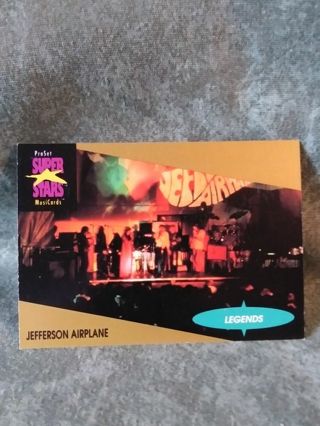 Pro Set Super Star Music Trading Card Jefferson Airplane