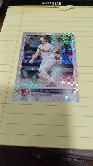 2022 Topps Chrome Luke Williams checker board