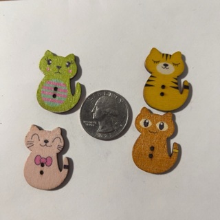 Cat Buttons (F)